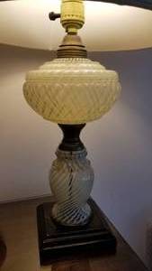 lot 67 image: Antique Converted Oil Lamp Table Lamp