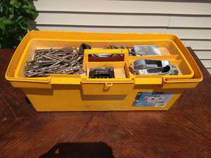 lot 13 image: Toolbox & Drill Bits, etc.
