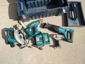 lot 36 image: Irwin Toolbox & Makita Tools