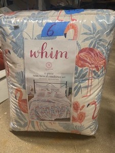 Martha Stewart Collection Flamingo Lagoon 2-Pc. TwinTwi Pink TwinTwin XL