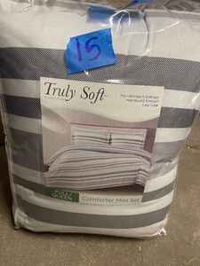 Truly Soft Curtis Stripe 3-Piece Comforter Set - FullQueen