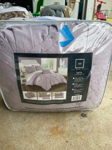 Daya 4pc King Duvet Cover Set