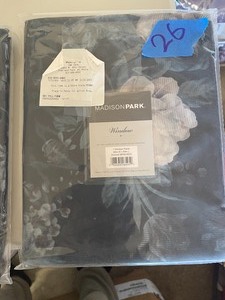 Madison Park Simone 50 x 84 Printed Floral Sheer Curtain Panel