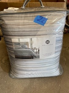 Hotel Collection Diamond Stripe Comforter, FullQueen, Created for Macys