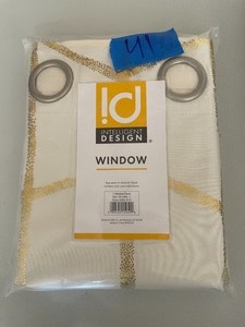 Intelligent Design Raina Metallic Print 50 x 84 Total Blackout Curtain Panel