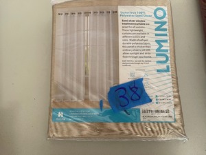 HLC.me Lumino by Perth Semi Sheer Grommet Curtain Panels - 54 W x 84 L - Set of 2