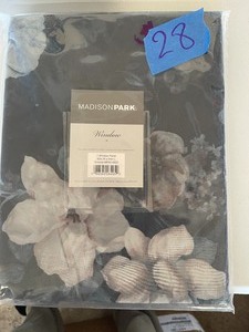 Madison Park Simone 50 x 84 Printed Floral Sheer Curtain Panel