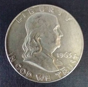 lot 10 image: 1963-D Franklin Half Dollar