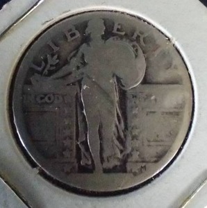 lot 56 image: Standing Liberty Quarter - Unknown Date