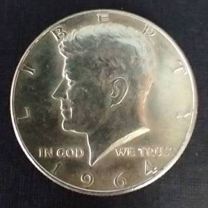 lot 32 image: 1964 Kennedy Genuine Fake Double-Headed Silver Half Dollar