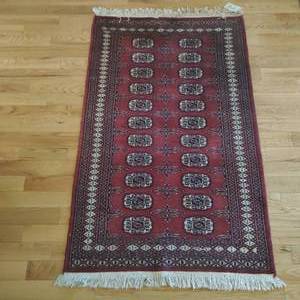 lot 35 image: Persian Wool Hand Woven Rug