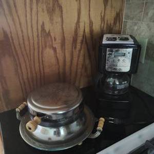 lot 63 image: Waffle Iron and Coffee Maker