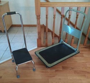 lot 82 image: Dolly Cart and Step Stool