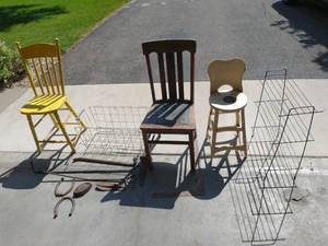 lot 152 image: Antique Chairs, Tools, & More
