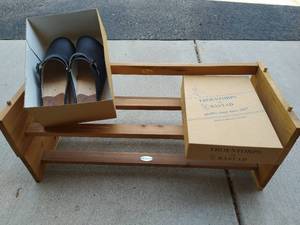 lot 162 image: Shoe Rack and Clogs