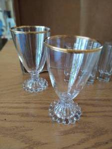 lot 127 image: Stemmed Glasses & Shot Glasses