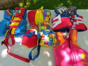 lot 312 image: Four Childrens Size Life Jackets