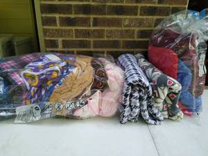 lot 187 image: Collection of Fleece Blankets
