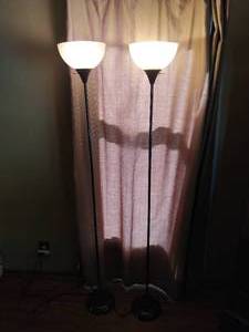 lot 8 image: Pair of Floor Lamps