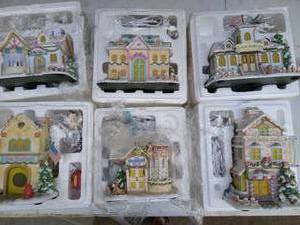 lot 180 image: Collection of 6 Precious Moments Heritage Village