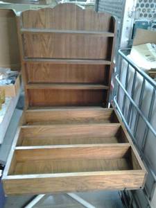 lot 9 image: 2 wooden spice rack type wall shelv...