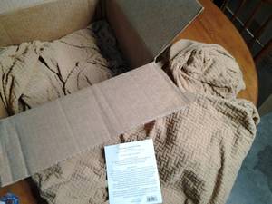 lot 57 image: Large 4 piece recliner slip cover...
