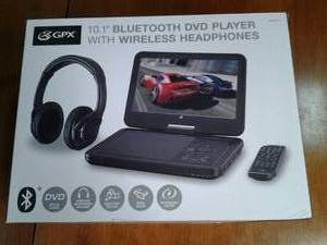 lot 71 image: GPX 10.1 Bluetooth DVD player with...