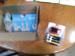 lot 118 image: AT&T 3 handset answering system wit...
