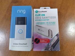 lot 121 image: Ring video doorbell and 1st health ...