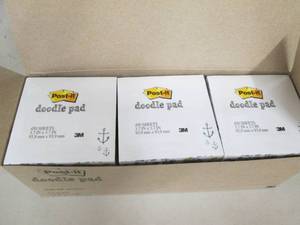 case of 6 packs of  post-it doodle ...