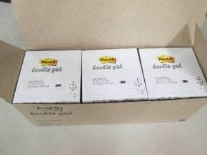 case of 6 packs of  post-it doodle ...