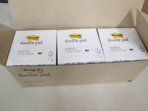 case of 6 packs of  post-it doodle ...