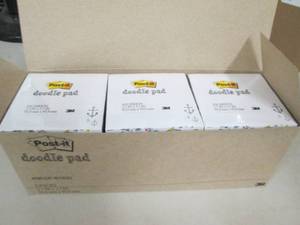 case of 6 packs of  post-it doodle ...