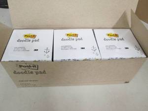 case of 6 packs of  post-it doodle ...