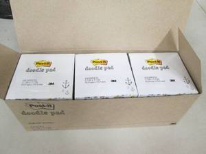 case of 6 packs of  post-it doodle ...