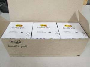 case of 6 packs of  post-it doodle ...
