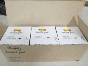 case of 6 packs of  post-it doodle ...