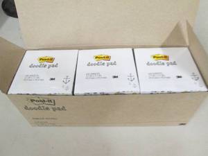 case of 6 packs of  post-it doodle ...