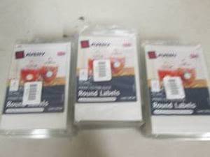 17 packs of avery print to the edge...