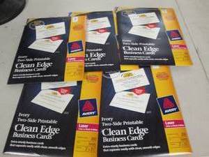 5 packages of avery two sided print...