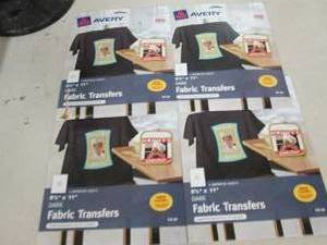 4 packages ofavery 8.5x11 fabric tr...