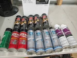 14 cans of various stabilizer, lubr...