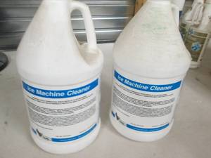 21 gallon jugs of ice machine clea...