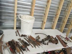 5 gallon bucket of vintage tools ...