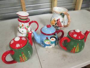 box of christmas deor with tags ...