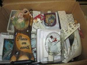 box of christmas nightlights and na...