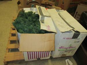 2 big boxes of christmas garland ...