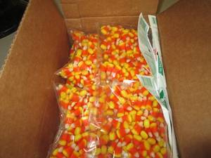 case of 127oz bags of candy corn b...