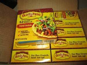 case of old el paso tostada shells ...