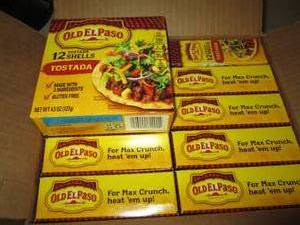case of old el paso tostada shells ...